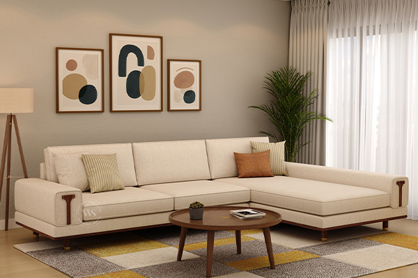 Premium leather sofa